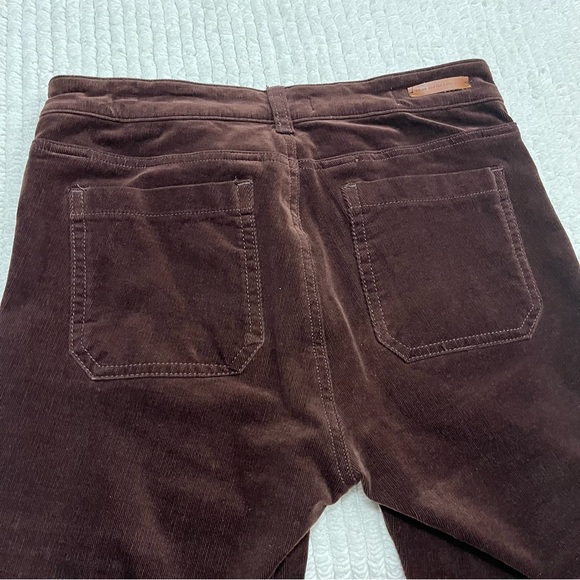 Anthropologie Brown High-Rise Skinny Corduroy Pants - Picture 4 of 16